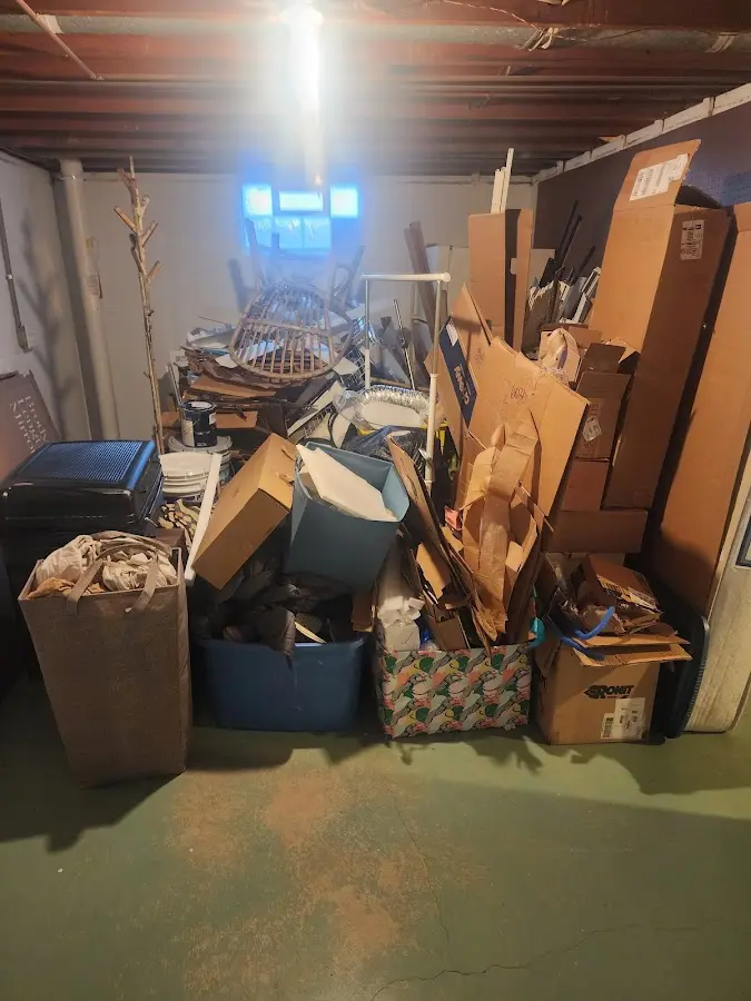 Roll-off dumpster container at job site for Yard Waste Dumpster Rental in Orangeburg